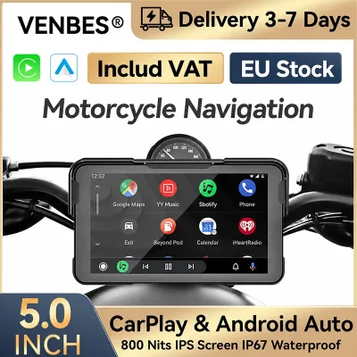 Écran de moto 12,5 cm CarPlay et Android Auto