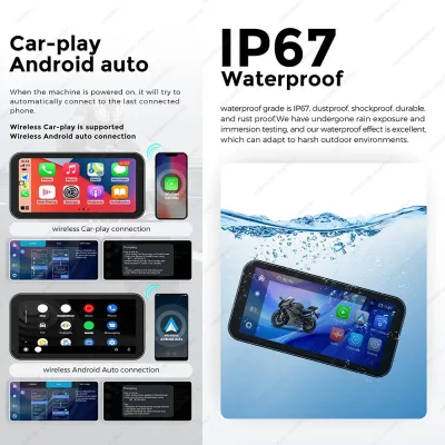 Écran GPS moto 6,25 pouces étanche Carplay – image 2