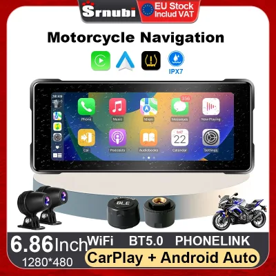 Écran GPS moto sans fil 6,86 pouces étanche