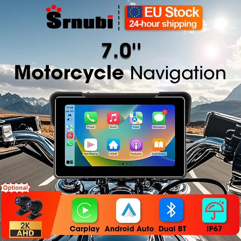 Écran moto tactile 7 pouces sans fil