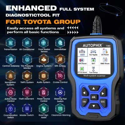 Lecteur de codes OBD2 tous systèmes 7360 – image 2