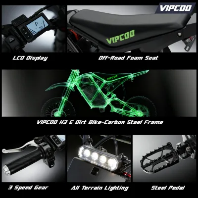 Moto électrique tout-terrain à pneus larges – image 2