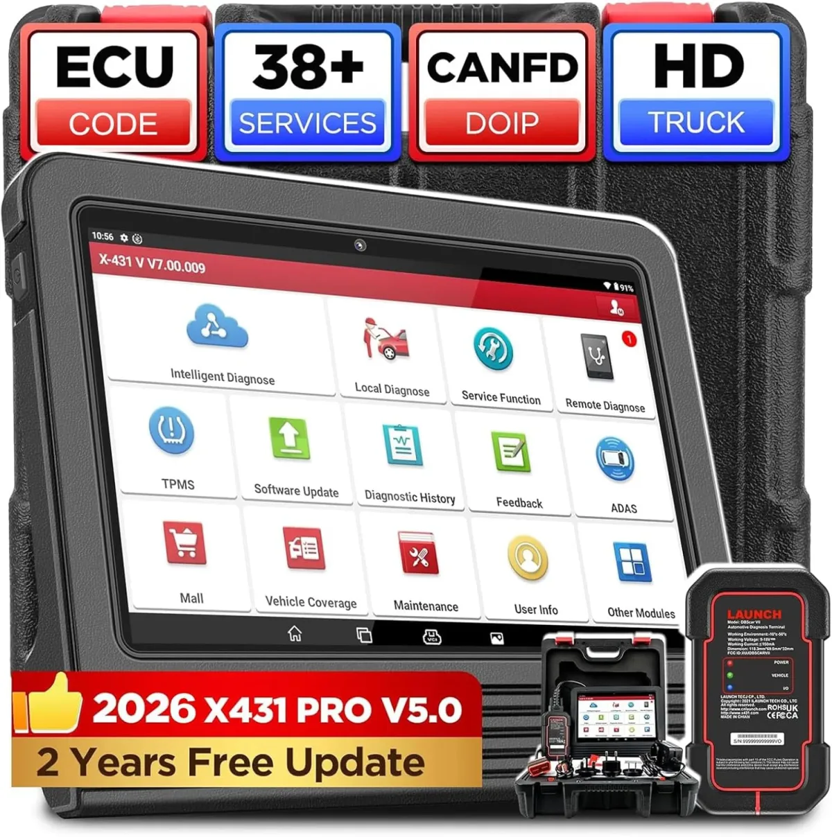 Outil de diagnostic auto Bluetooth OBD2