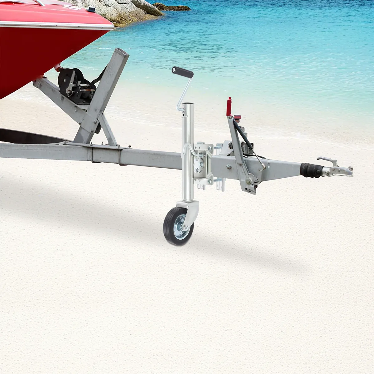 Roue de remorque réglable en acier Q235