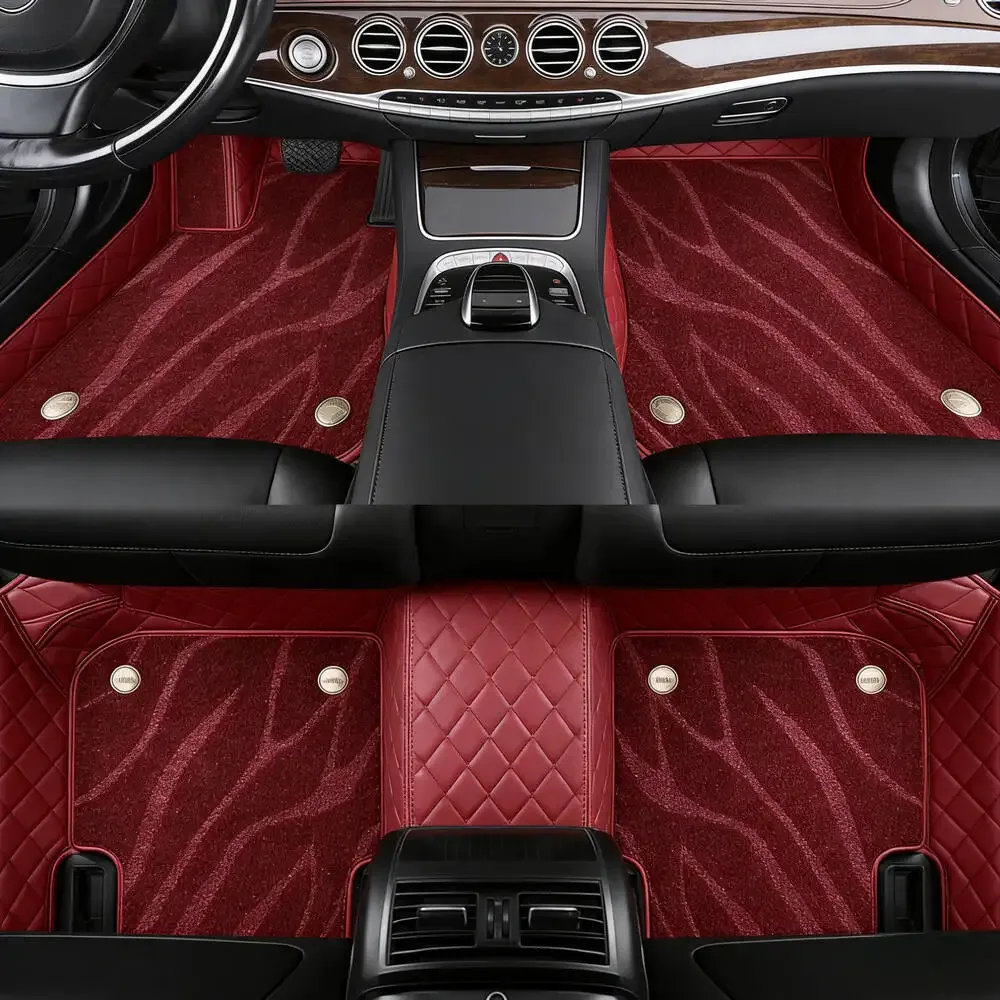 Tapis de voiture double couche, 5 pièces