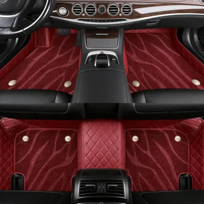 Tapis de voiture double couche, 5 pièces