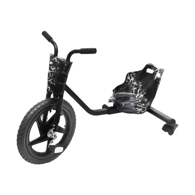 Trottinette à dérive 3 roues pour enfants, noire – image 3