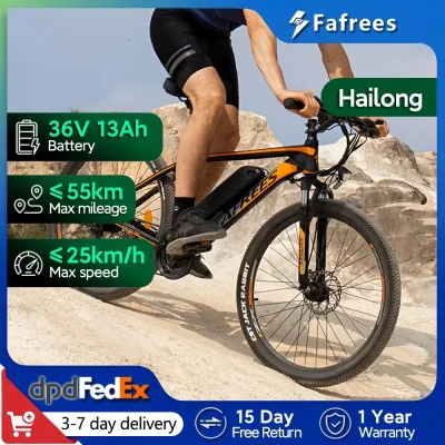 Vélo électrique 21 vitesses, roues de 66 cm