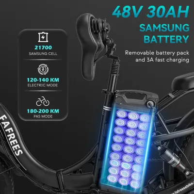 Vélo électrique pliable à gros pneus 20 × 4,0 – image 2